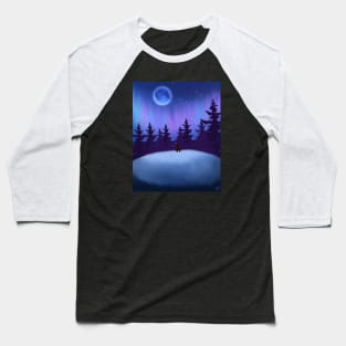 Northern lights and bunny Baseball T-Shirt